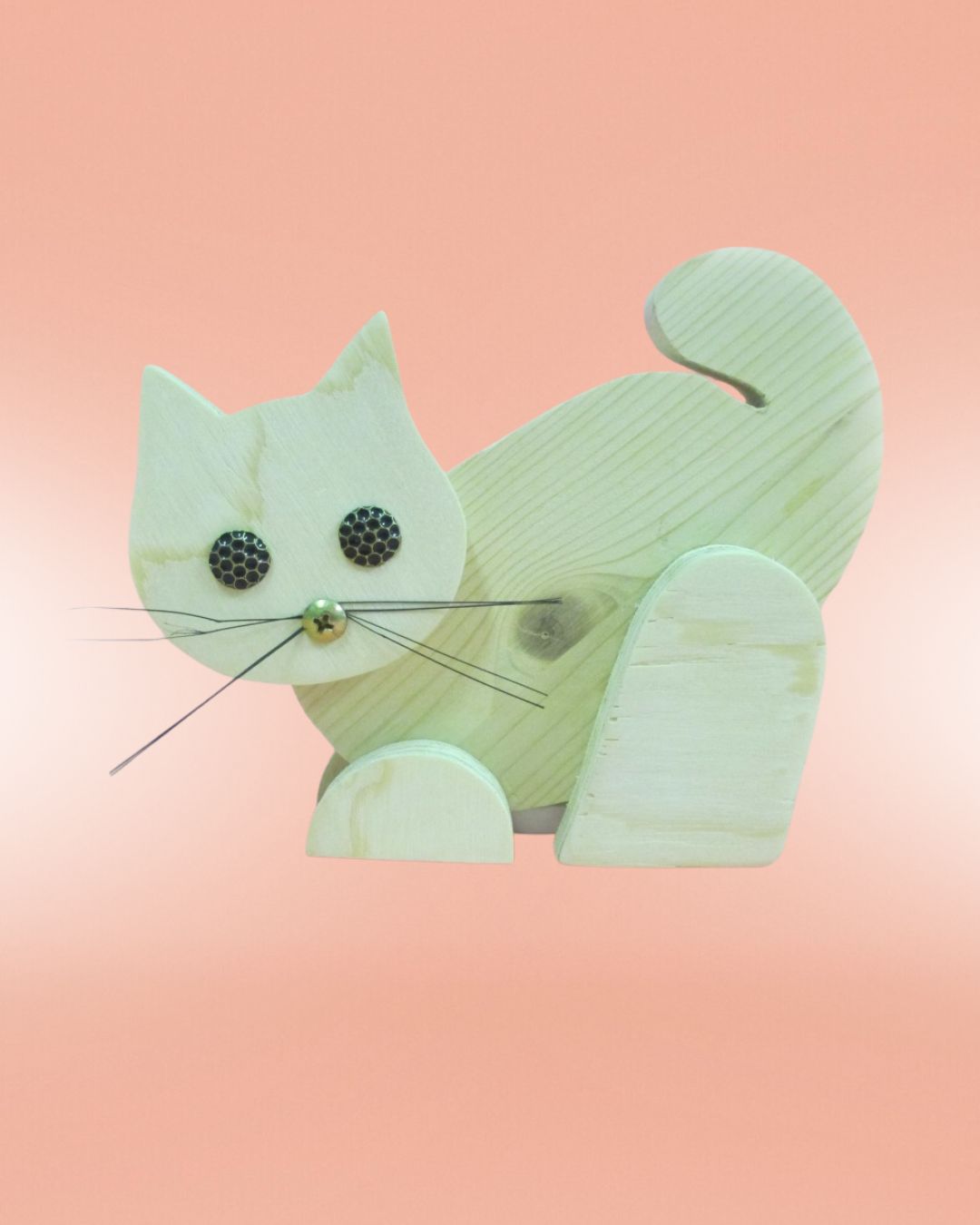 Gattino in legno