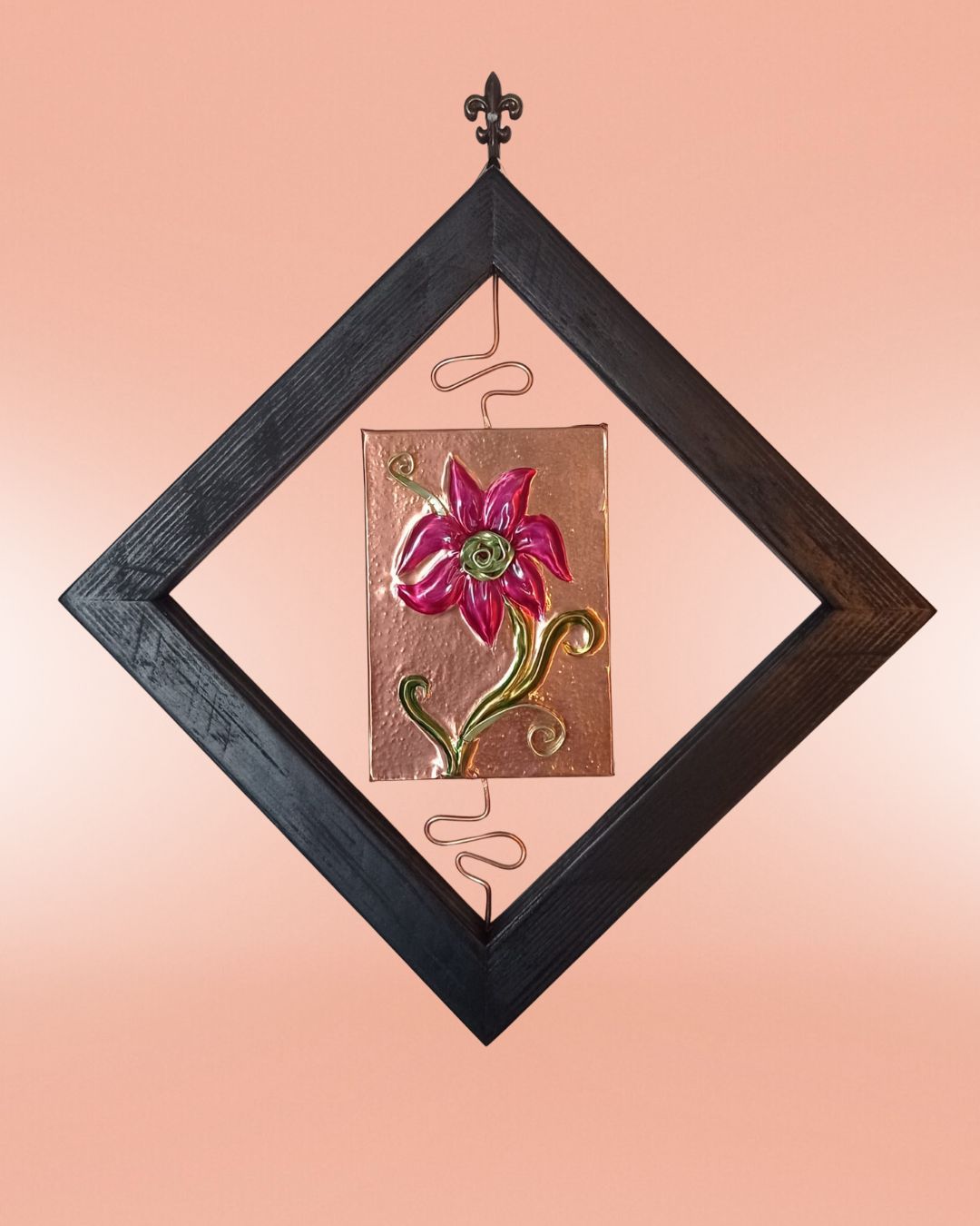 Rame decorato tridimensionale