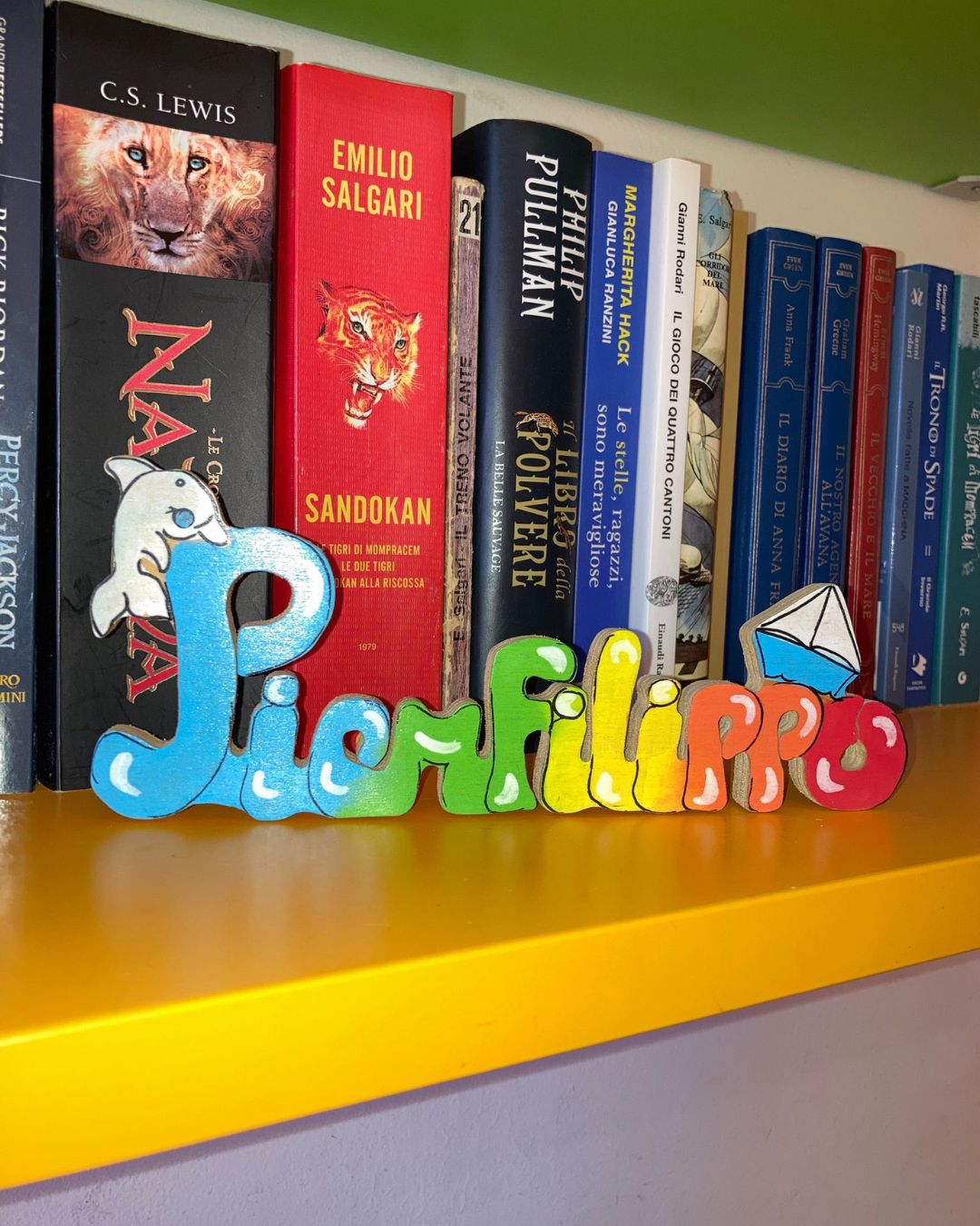 Nome o scritta personalizzata su legno - 11 lettere - immagine 4