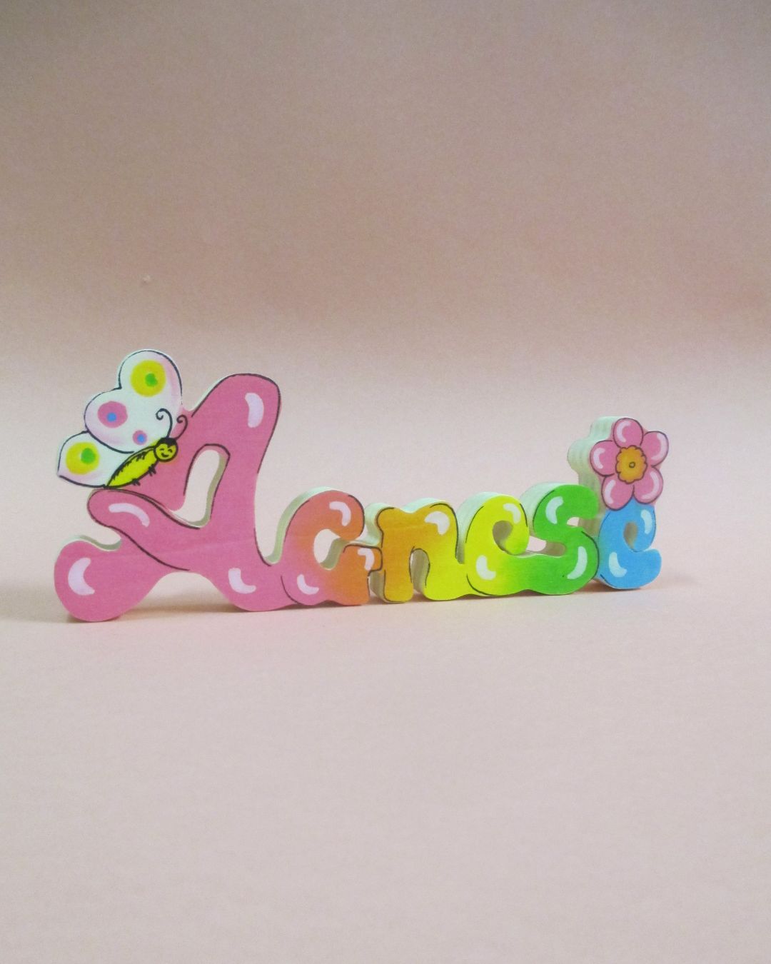 Nome o scritta personalizzata su legno - 6 lettere - immagine 6